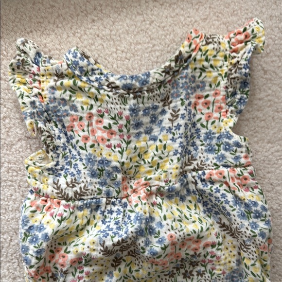 Charlotte & Star Floral Baby Romper - baby girls size 3-6M - Picture 5 of 8